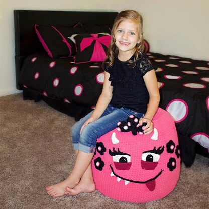 Monster Pouf (Pouffe) Crochet Pattern