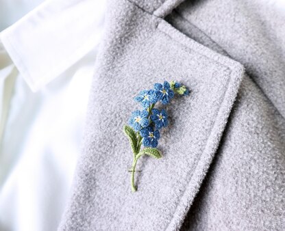 Forget me not brooch