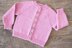 Pink Raglan  Baby Cardigan