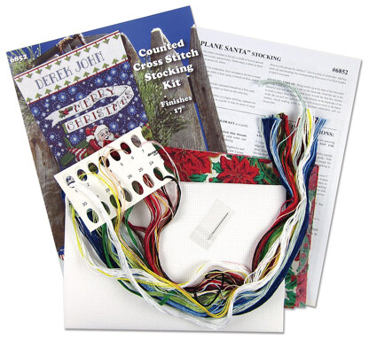Design Works™ Christmas Treasure Counted Cross Stitch Stocking Kit