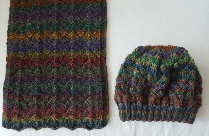 Sharnie - lace beanie and scarf