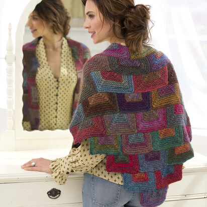 Mitered Shawl in Lion Brand Amazing - L20629