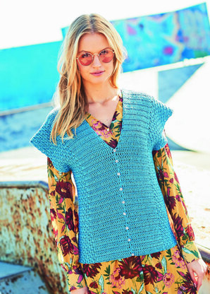 Crochet Cardigan & Sweater in Stylecraft Linen Drape - 9630 - Downloadable PDF