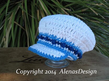 Banded Newsboy Baby Hat