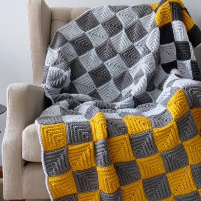 Mitered Checkerboard Afghan