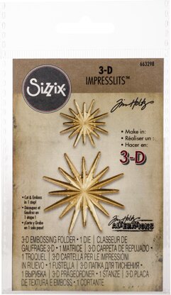 Sizzix 3D Impresslits Embossing Folder By Tim Holtz - Radiant