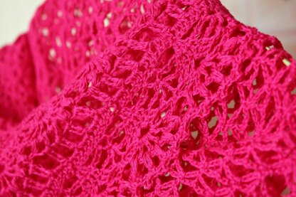 Juicy Fuchsia Shawl