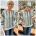 Sage Symphony Sweater (plus matching hat)