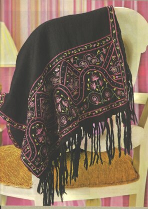Rajmahal Camille Rose Wrap Embroidery Kit
