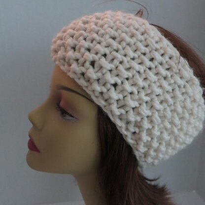 Headband Ear Warmer Classy Moss Stitch