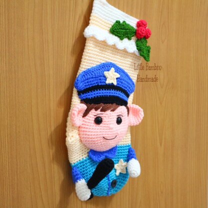 Policeman Christmas Stocking