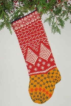 Snow Storm Christmas Stocking