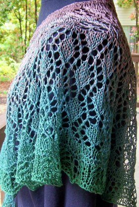 Summer in the Vineyard shawl