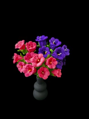 Crochet Canterbury flowers