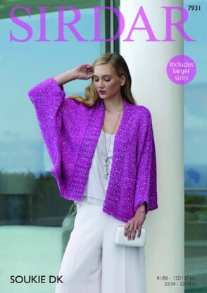 Kimono in Sirdar Soukie DK - 7931 - Leaflet