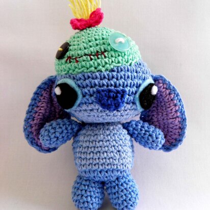Lilo Stitch with scrump hat crochet pattern