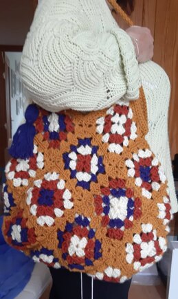 Granny square tote bag #2