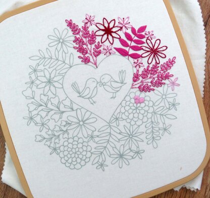 Stitchdoodles Love Blooms Hand Embroidery Pattern