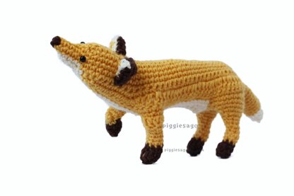 Walking Fox amigurumi きつねのあみぐるみ