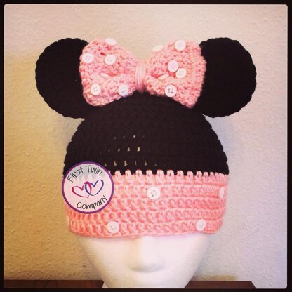 Minnie Mouse Inspired Beanie