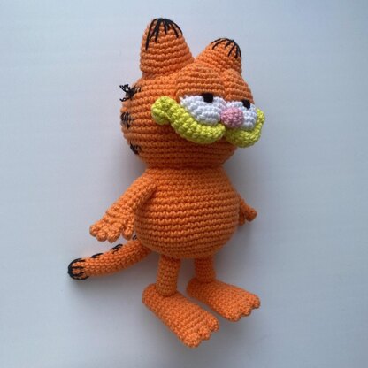 Garfield amigurumi crochet pattern