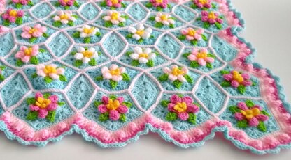 Apple Blossom Dream Afghan