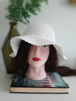 Raffia summer hat Sc Stitch only