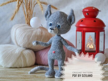 Crochet Amigurumi Pattern: Wolf toy PDF