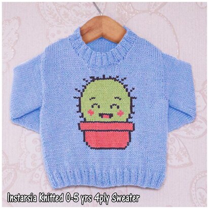 Intarsia - Baby Cactus - Chart Only