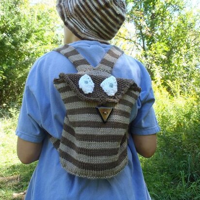 Owlie Backpack - knitting pattern