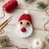 Crochet Santa Clause Hair Clip Pdf + Video Tutorial