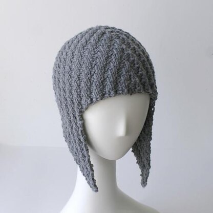 Herringbone Rib Aviator Hat