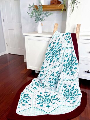 Snowflake Hexagon Mosaic Blanket