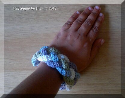 Crochet Cuff Bracelet Pattern Four Braided Jewelry