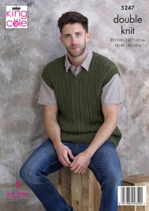 Sweater & Pullover in King Cole Luxury Merino DK  - 5247 - Downloadable PDF