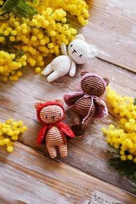 Crochet pattern Bisou the tiny bear