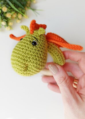 Baby Dragon Teething Rattle