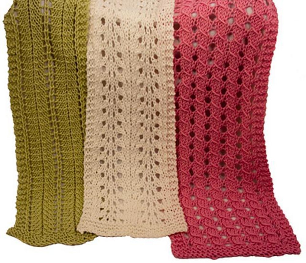 Barbara, Ruth and Leona Easy Lace Scarves Knitting pattern by Momogus Knits  Patterns | Knitting Patterns | LoveCrafts, image size:1000x858