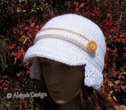 Visor Beanie with Ribbed Brim