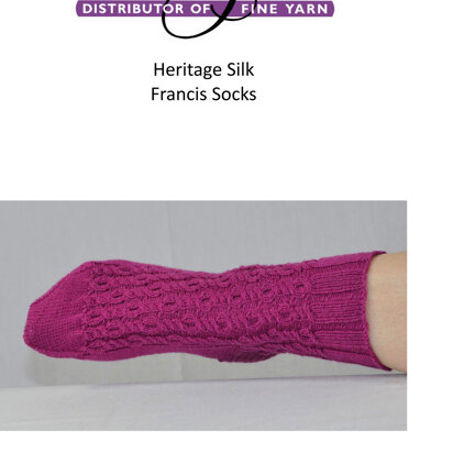 Frances Socks in Cascade Heritage Silk - FW149