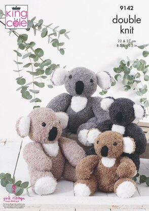 Koalas Knitted in King Cole Truffle DK - 9142 - Downloadable PDF