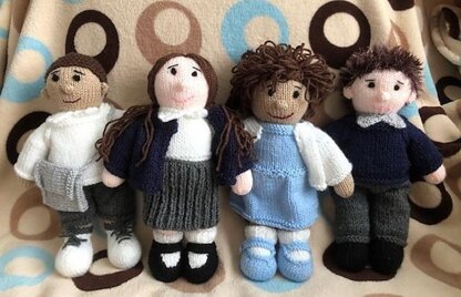 School days Boy & Girl dolls
