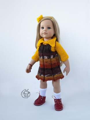 Outfit Autumn for doll 16"-18"