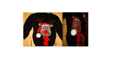 Christmas Novelty Rudolph Reindeer Jumper