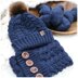 Alpine Crochet Cabled Toque & Cowl
