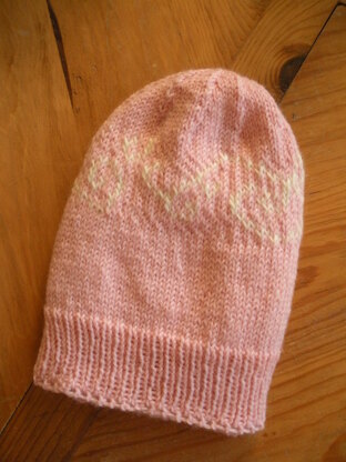 Pink swirly hat