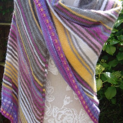 Colorful Lines Shawl