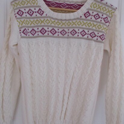 Cable and Fairisle Jumper