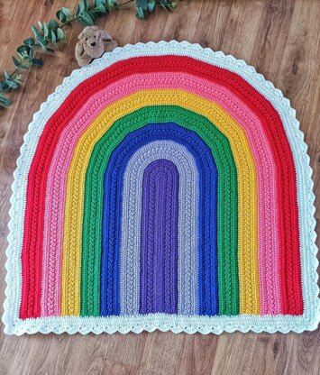 Cloudy Bo Rainbow Blanket