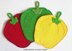 070 Sweet peppers potholder